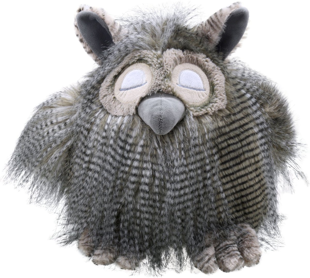 Wilberry | Feathery Friends | Uil Groot + felicitatiekaart | Lief, stoer en aparte knuffels | Kwaliteitsproduct